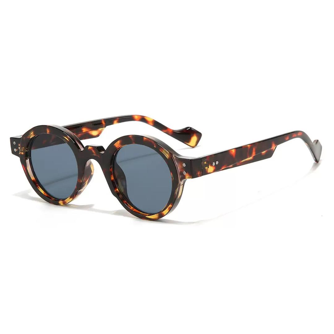 Lunettes de Soleil Rondes Écaillées