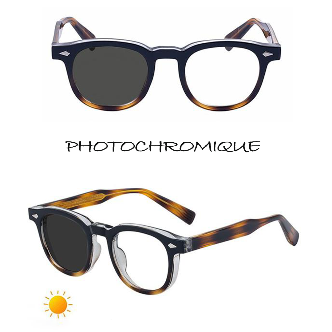 Lunettes Photochromiques 2-en-1 Élégance Havana