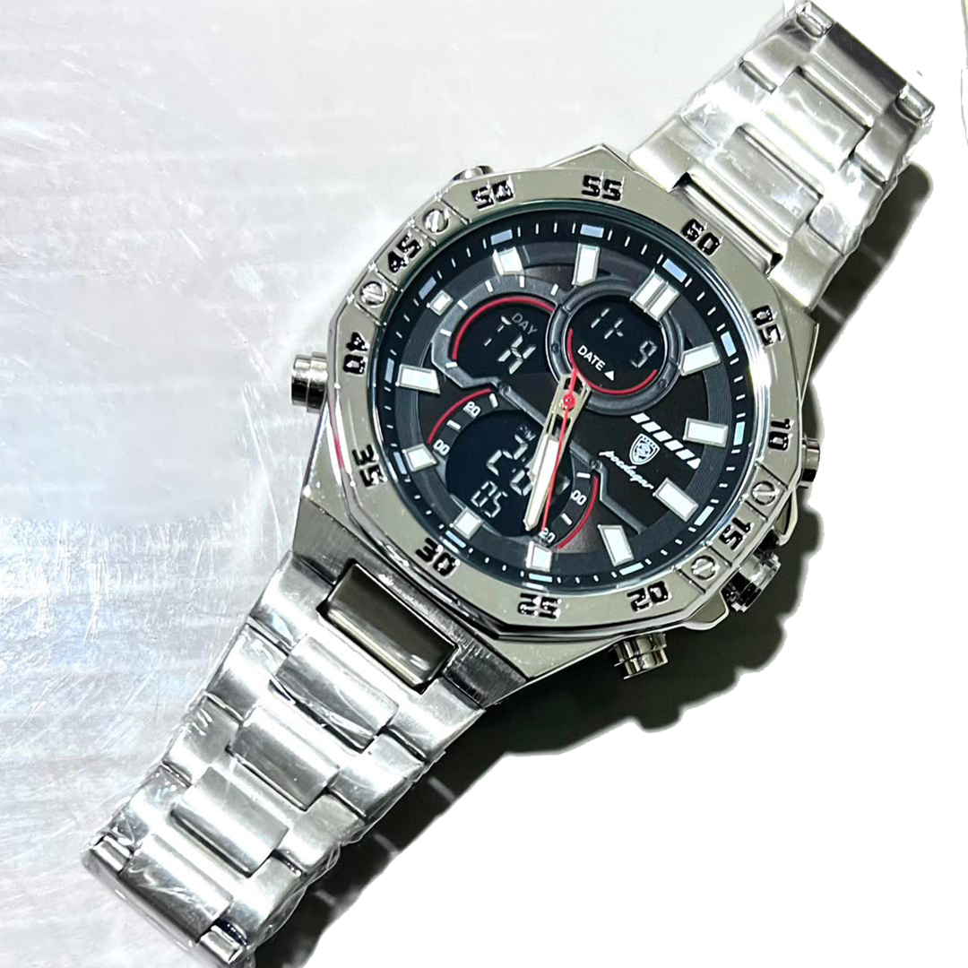 Montre Homme Sport Luxe – Acier Inoxydable