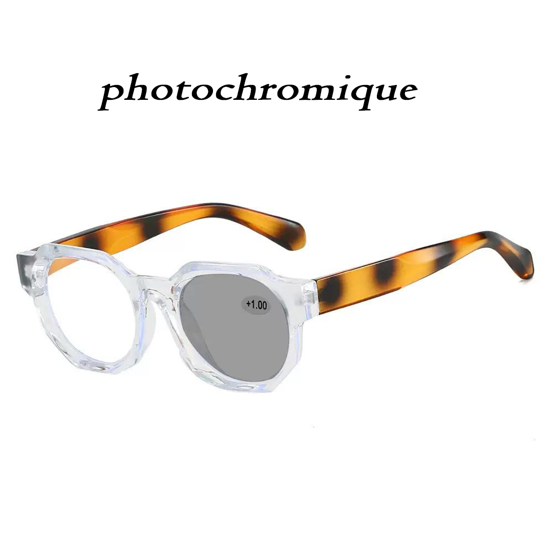 Lunettes Photochromiques anti lumière bleue – Monture Transparente