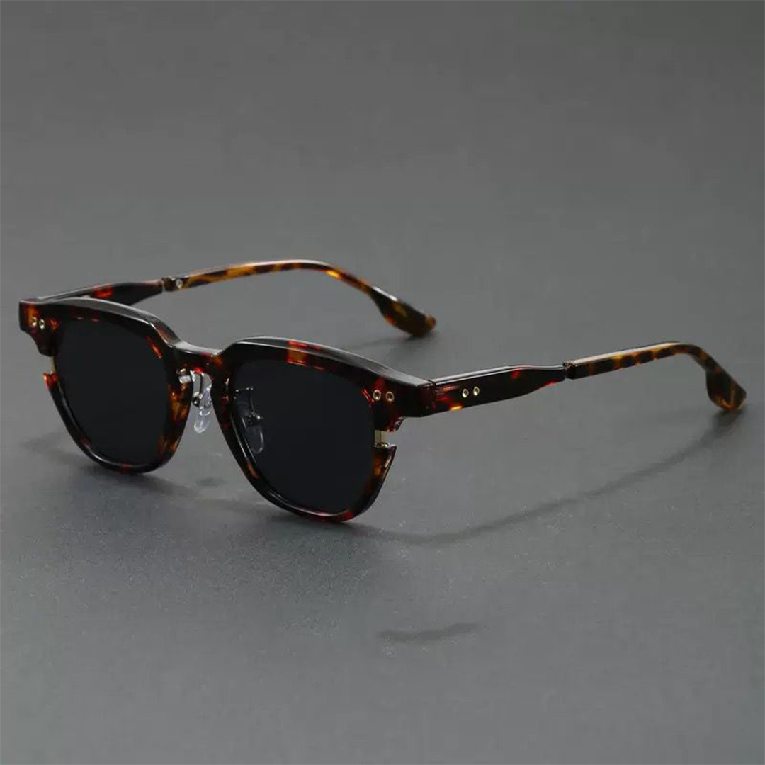 Lunettes de soleil vintage effet écaille – Élégance intemporelle